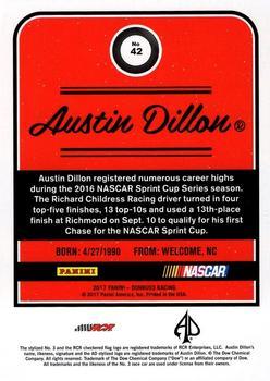 2017 Donruss - Green Foil #42 Austin Dillon Back