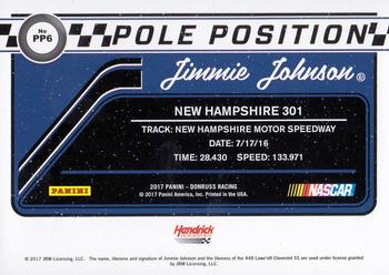 2017 Donruss - Pole Position #PP6 Jimmie Johnson Back