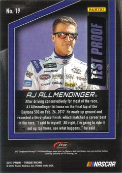 2017 Panini Torque - Test Proof Magenta #19 AJ Allmendinger Back