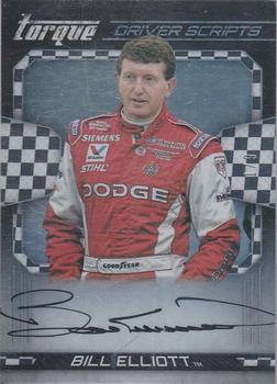 2017 Panini Torque - Driver Scripts Checkerboard #DS-BE Bill Elliott Front