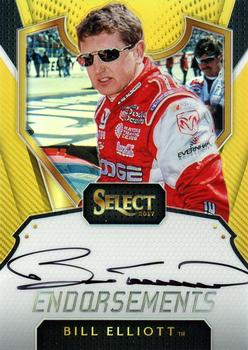 2017 Panini Select - Endorsements Gold Prizms #E-BE Bill Elliott Front