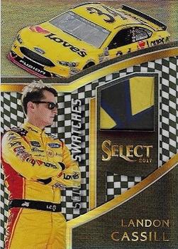 2017 Panini Select - Select Swatches Checkered Flag Prizms #LC Landon Cassill Front