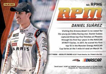 2017 Panini Absolute - RPM Spectrum Gold #RPM6 Daniel Suarez Back