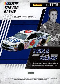 2017 Panini Absolute - Tools of the Trade #TT-TB Trevor Bayne Back