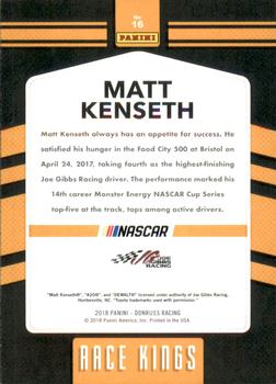 2018 Donruss - Red Foil #16 Matt Kenseth Back