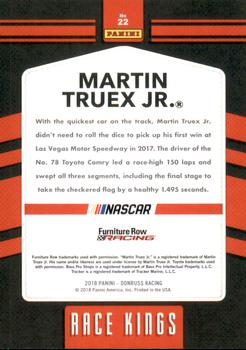 2018 Donruss - Red Foil #22 Martin Truex Jr. Back