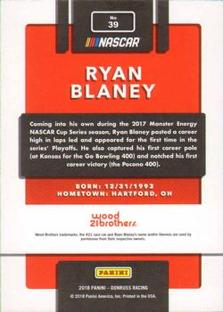 2018 Donruss - Red Foil #39 Ryan Blaney Back