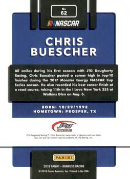 2018 Donruss - Red Foil #62 Chris Buescher Back