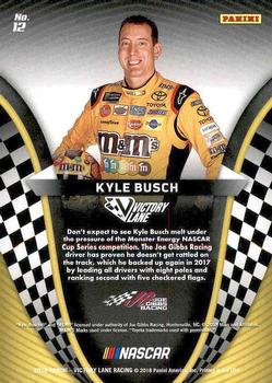 2018 Panini Victory Lane #12 Kyle Busch Back