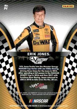 2018 Panini Victory Lane #14 Erik Jones Back