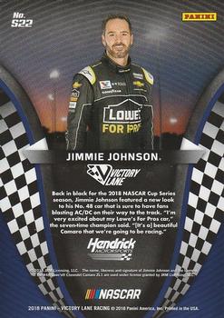 2018 Panini Victory Lane - Starting Grid Green #S22 Jimmie Johnson Back