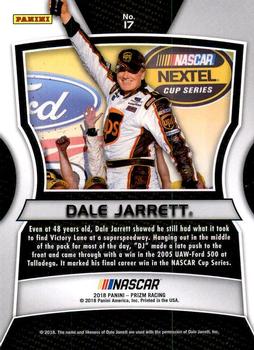 2018 Panini Prizm #17 Dale Jarrett Back