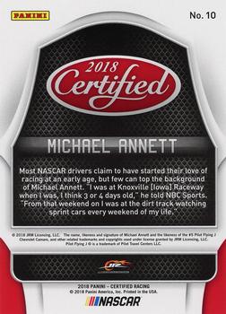 2018 Panini Certified - Blue #10 Michael Annett Back
