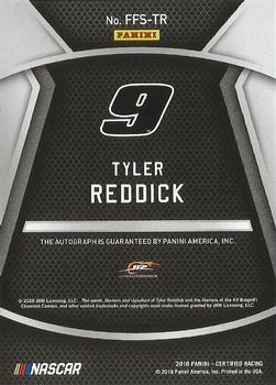 2018 Panini Certified - Fresh Faces Signatures Blue #FFS-TR Tyler Reddick Back