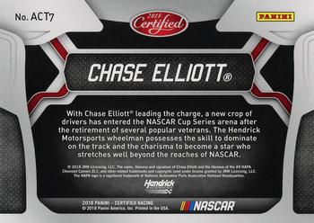 2018 Panini Certified - All-Certified Team Mirror Gold #ACT7 Chase Elliott Back