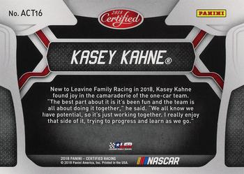 2018 Panini Certified - All-Certified Team Mirror Green #ACT16 Kasey Kahne Back