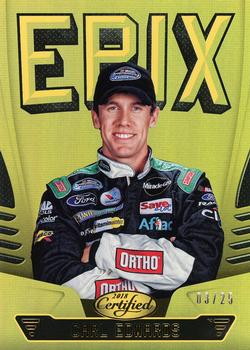 2018 Panini Certified - Epix Mirror Gold #E18 Carl Edwards Front