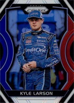 2018 Panini Prizm - Red White and Blue #34 Kyle Larson Front