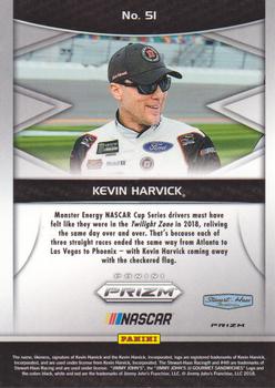 2018 Panini Prizm - Red White and Blue #51 Kevin Harvick Back