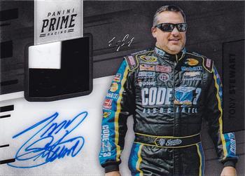 2018 Panini Prime - Signature Swatches Black #SS-TS Tony Stewart Front