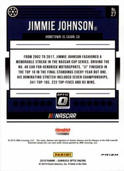 2019 Donruss - Optic Red Wave #27 Jimmie Johnson Back