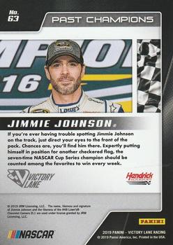 2019 Panini Victory Lane #63 Jimmie Johnson Back