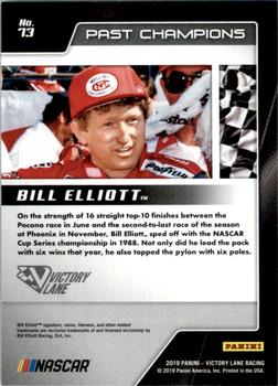 2019 Panini Victory Lane #73 Bill Elliott Back