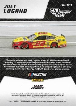 2019 Panini Victory Lane - Machines #M7 Joey Logano Back