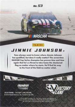 2019 Panini Victory Lane - Starting Grid #S3. Jimmie Johnson Back