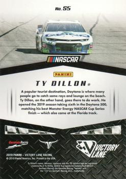 2019 Panini Victory Lane - Starting Grid #S5 Ty Dillon Back