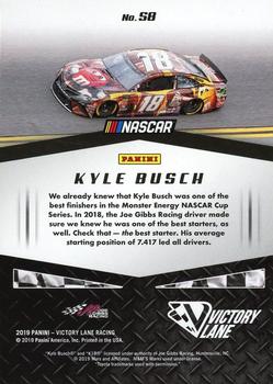 2019 Panini Victory Lane - Starting Grid #S8 Kyle Busch Back