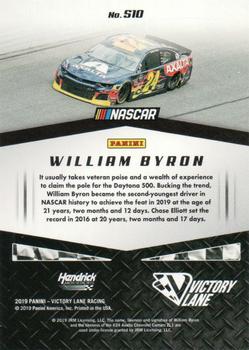 2019 Panini Victory Lane - Starting Grid #S10 William Byron Back