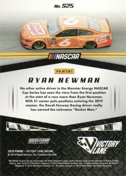 2019 Panini Victory Lane - Starting Grid #S25 Ryan Newman Back