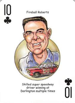 2009 Hero Decks American Racing Heroes Playing Cards #10♣ Fireball Roberts Front