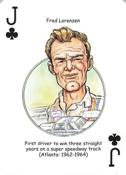 2009 Hero Decks American Racing Heroes Playing Cards #J♣ Fred Lorenzen Front