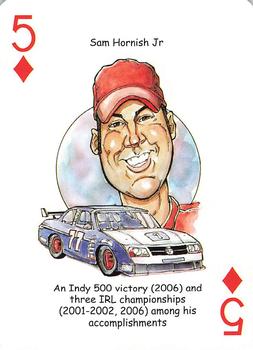 2009 Hero Decks American Racing Heroes Playing Cards #5♦ Sam Hornish Jr. Front