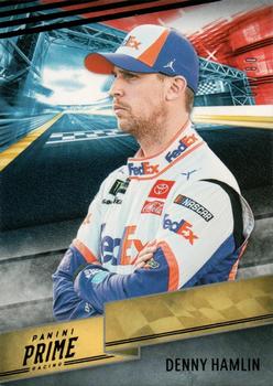 2019 Panini Prime - Black #9 Denny Hamlin Front