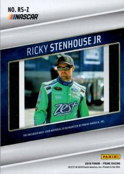 2019 Panini Prime - Prime Jumbo Car Manufacturer #RS-Z Ricky Stenhouse Jr. Back