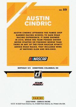 2020 Donruss - Orange #59 Austin Cindric Back