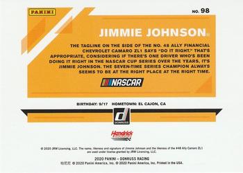 2020 Donruss - Silver #98 Jimmie Johnson Back