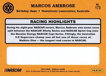 2020 Donruss - Silver #173 Marcos Ambrose Back