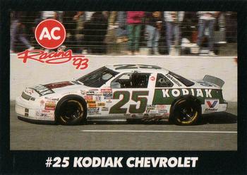 1993 AC Racing 93 Collectable AC Spark Plug/Race Card Sets #NNO Ken Schrader Front