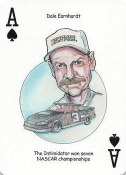 2005 Hero Decks American Racing Heroes Playing Cards #A♠ Dale Earnhardt Front