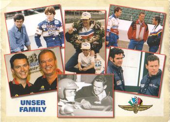 2008 Indianapolis Motor Speedway Unser Family #NNO Cover Card Front