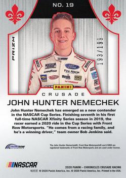 2020 Panini Chronicles - Crusade Blue #19 John Hunter Nemechek Back