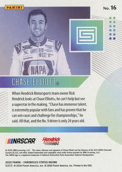 2020 Panini Chronicles - Status Purple #16 Chase Elliott Back