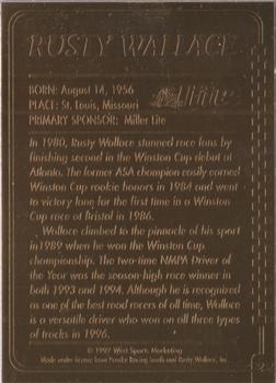 1997-00 Danbury Mint #22 Rusty Wallace Back
