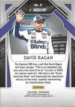 2020 Panini Prizm #8 David Ragan Back