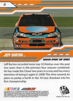 2008 Press Pass Stealth - eBay Previews #4 Jeff Burton Back