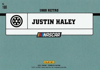 2021 Donruss - Green #198 Justin Haley Back